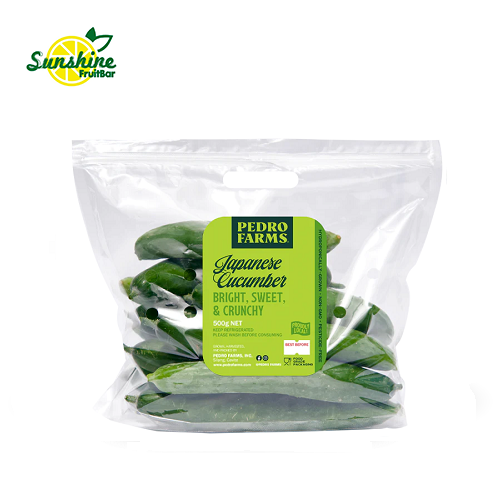 Sunshine Fruitbar. PEDRO FARMS JAPANESE CUCUMBERS 500G